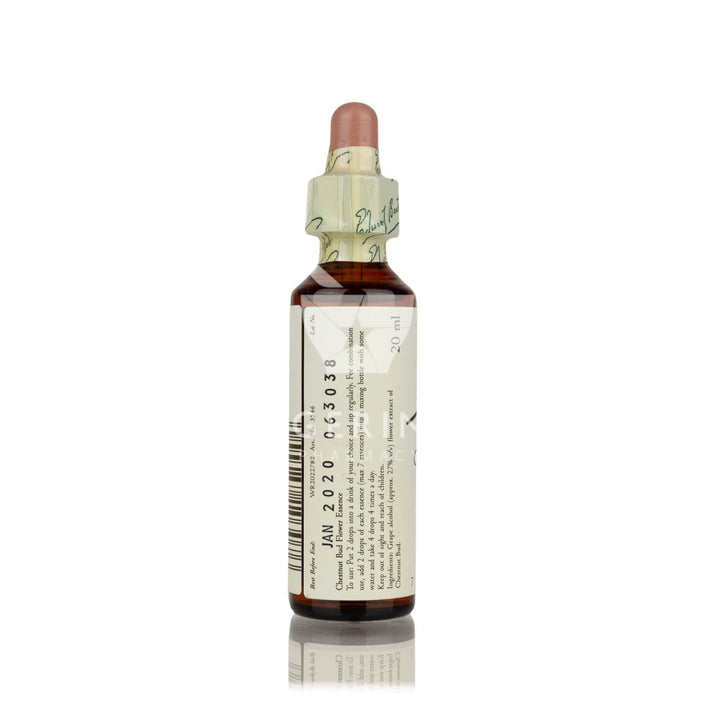 Συστατικά για Ανθοΐαμα Bach Chestnut Bud για αδυναμία να μάθει από τα λάθη του, συμπληρωμα διατροφής σε σταγόνες απο το Φαρμακείο Avgerinos