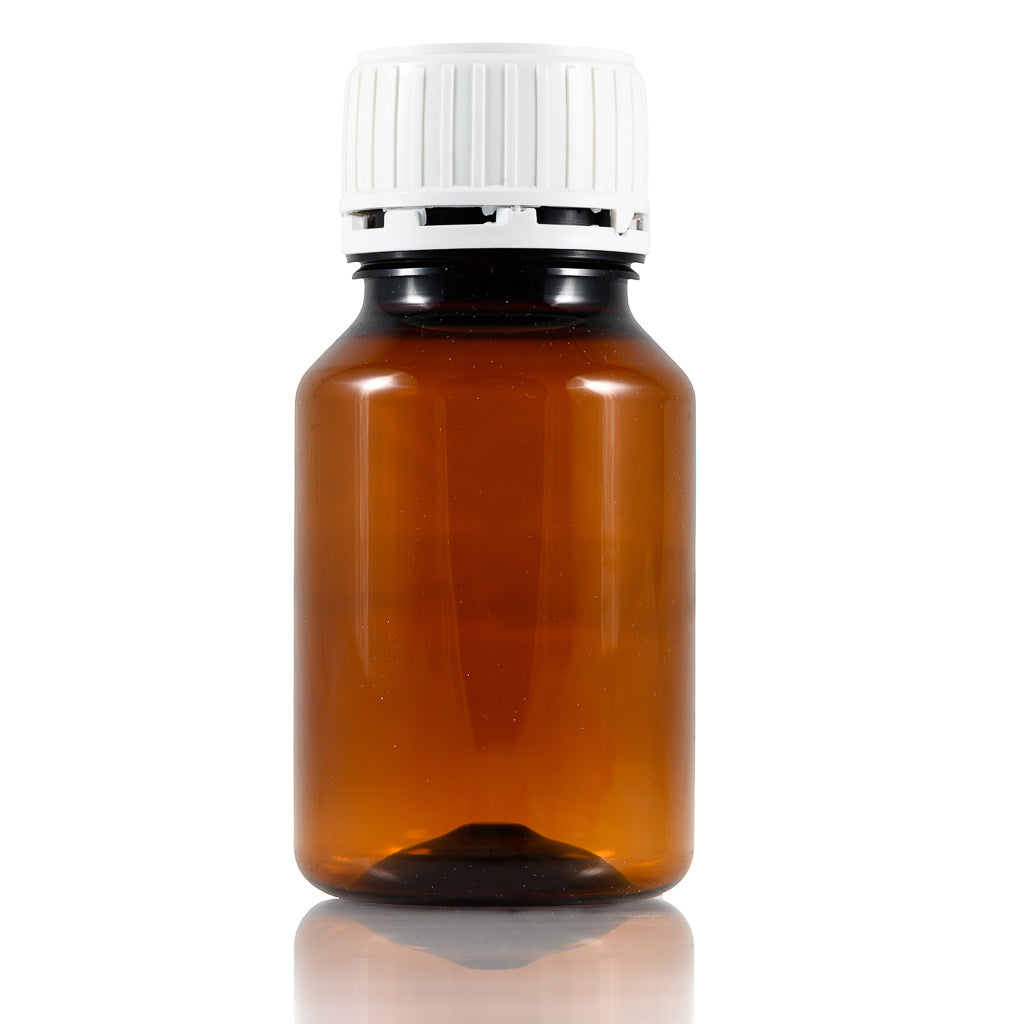 Pharmaceutical Plastic Bottle with Safety Cap, Dark, 250ml