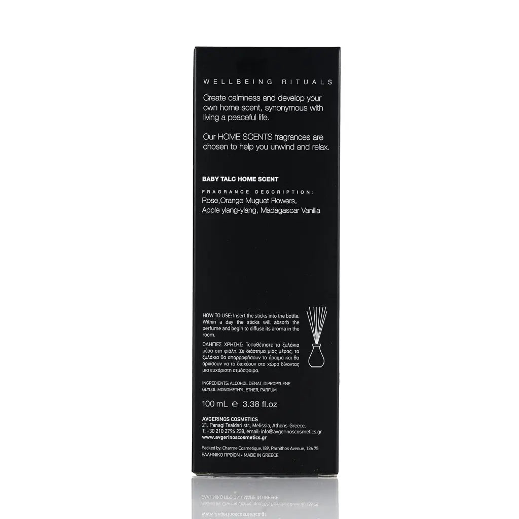 Baby Talc Αρωματικά Στικς / Fragrance Sticks 100ml Avgerinos Cosmetics