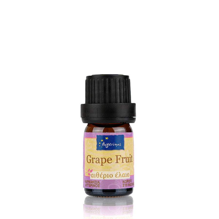 Μπουκαλάκι με Αιθέριο Έλαιο Grape fruit απο το εργαστήριο αρωματοθεραπείας του Φαρμακείου Avgerinos Pharmacy