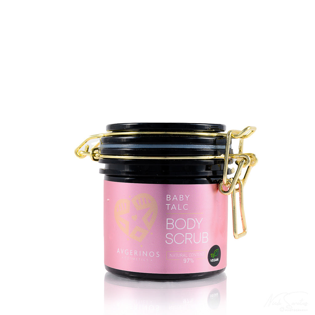 Καλλυντικό Scrub για peeling Σώματος Baby Talc της Avgerinos Cosmetics στο eshop του Φαρμακείου Avgerinos Pharmacy