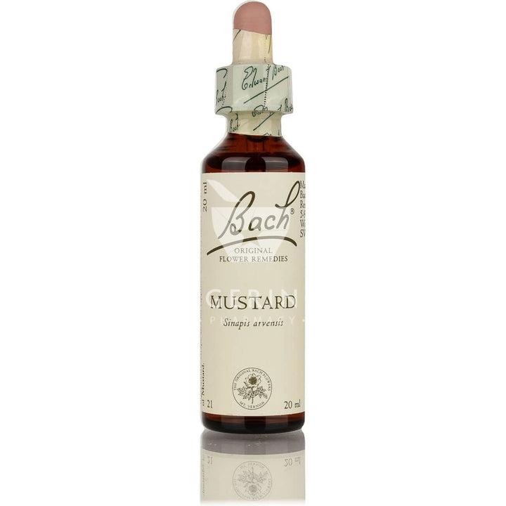 Aνθοΐαμα Bach MUSTARD, για περιστασιακή θλίψη και μελαγχολία χωρίς ιδιαίτερο λόγο,  συμπληρωμα διατροφής σε σταγόνες απο το Φαρμακείο Avgerinos