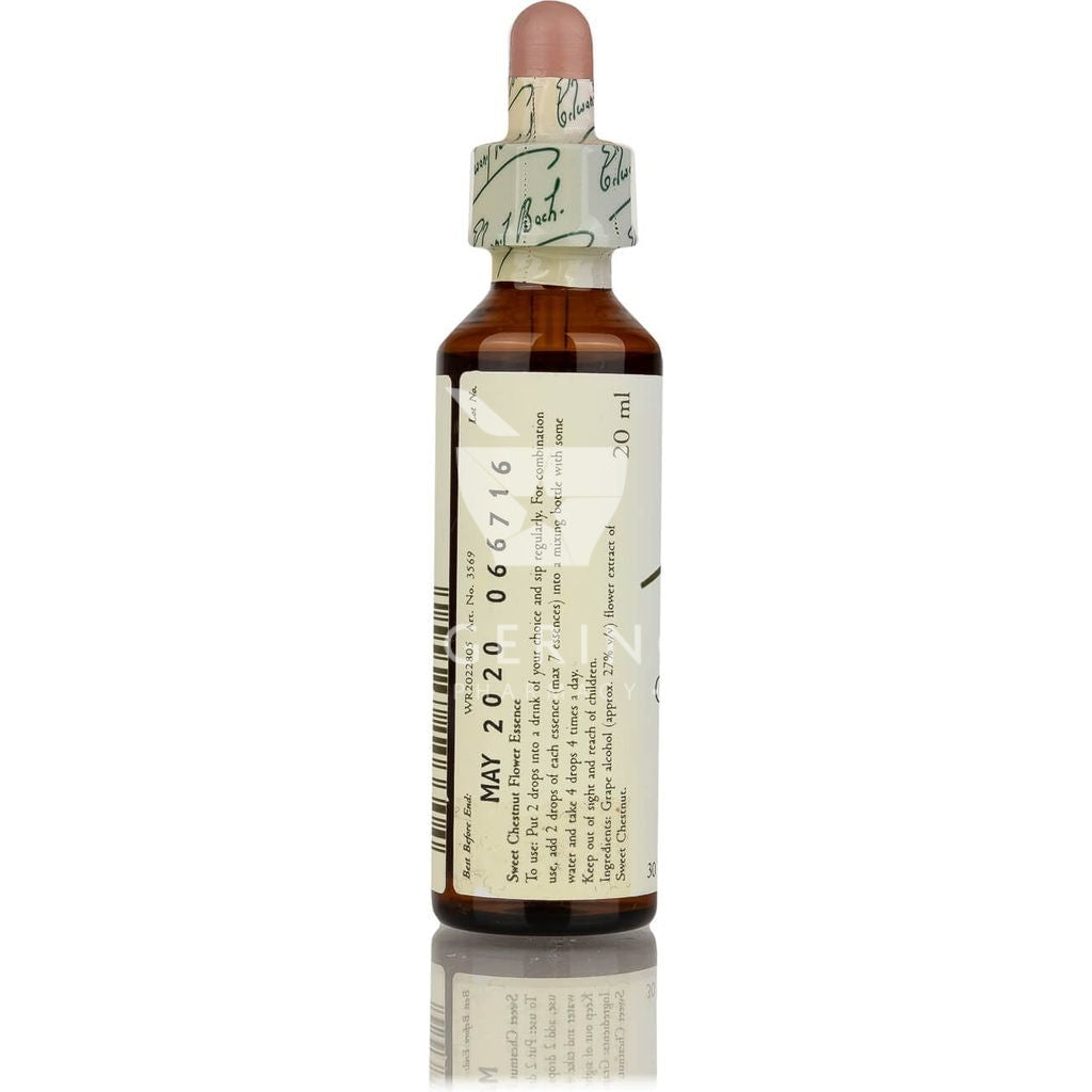 Συστατικά από Ανθοΐαμα Γεμμοθεραπείας Bach Sweet Chestnut, για βαθιά απόγνωση και απελπισία, συμπληρωμα διατροφής σε σταγόνες απο το Φαρμακείο Avgerinos