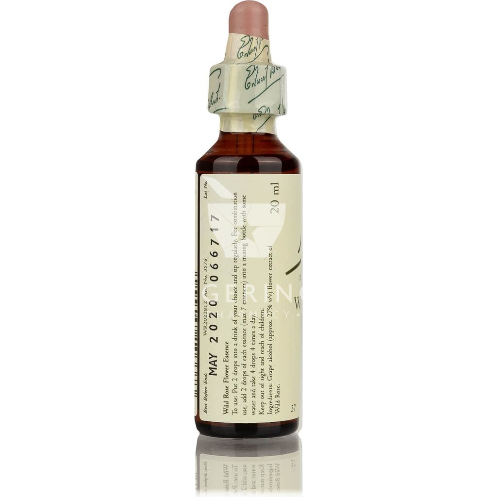 Συστατικά από Aνθοΐαμα Bach Wild Rose, για απάθεια και παραίτηση απο τη ζωή, συμπληρωμα διατροφής σε σταγόνες απο το Φαρμακείο Avgerinos