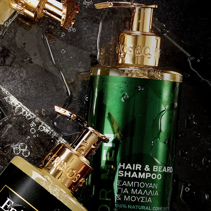 Ανδρικό Σαμπουάν για Μαλλιά & Γένια / Hair & Beard Shampoo 300ml Avgerinos Cosmetics