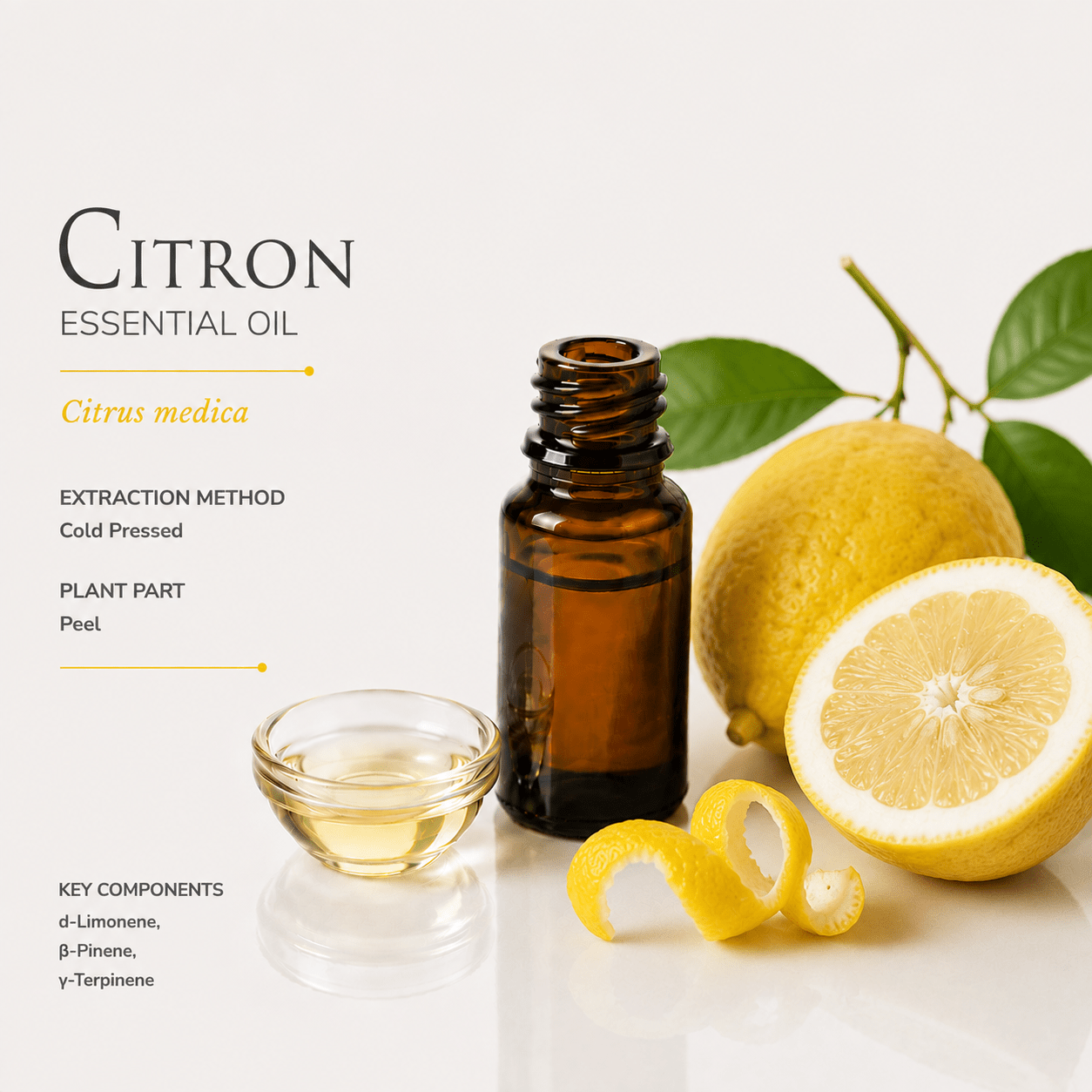Αιθέριο έλαιο Λεμόνι (Citron), φαρμακευτικής & καλλυντικής χρήσης - Avgerinos Pharmacy