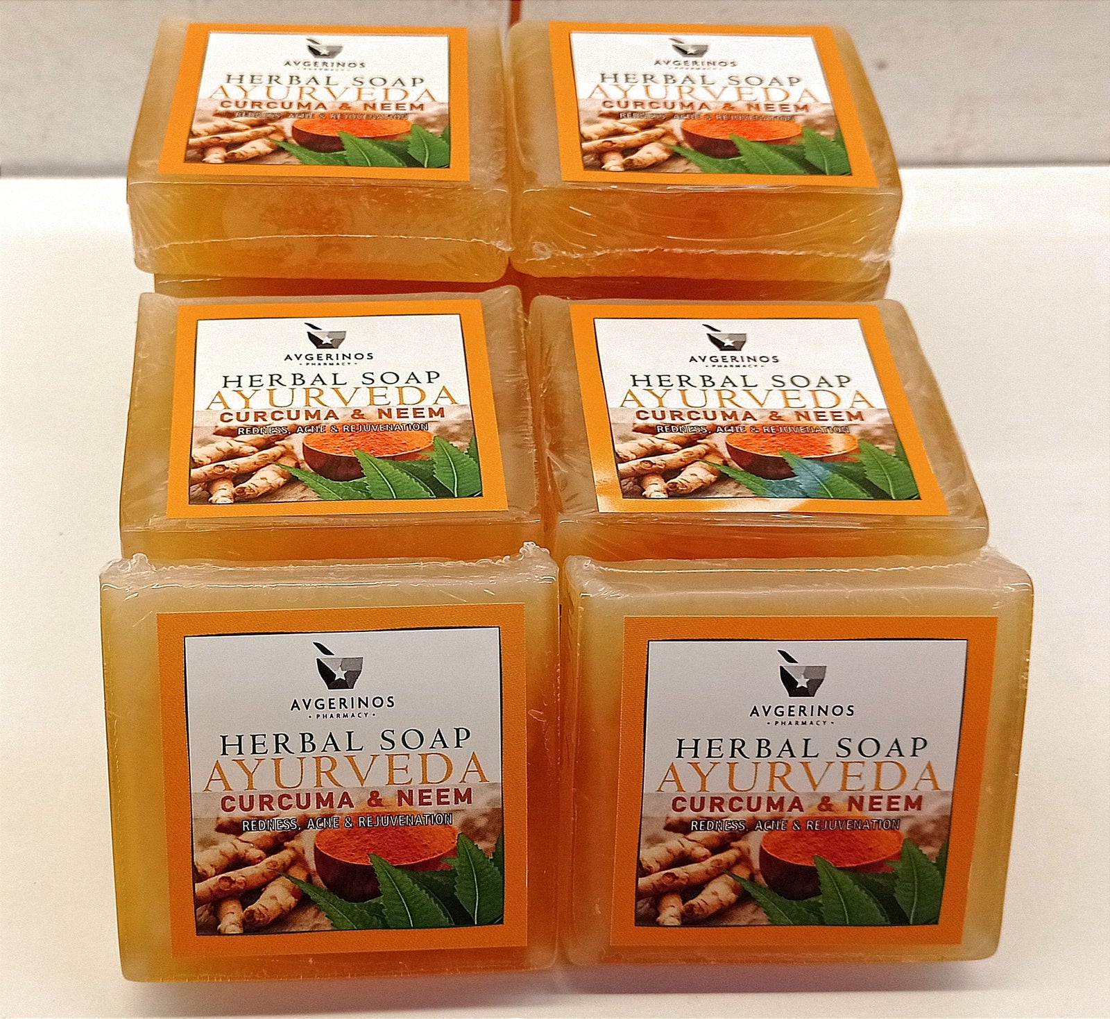 Φυτικό χειροποίητο σαπούνι Ayurveda με Κουρκουμά & Neem / Fresh Handmade, Herbal Ayurveda Soap with Curcuma & Neem 100g (Copy) - Avgerinos Pharmacy