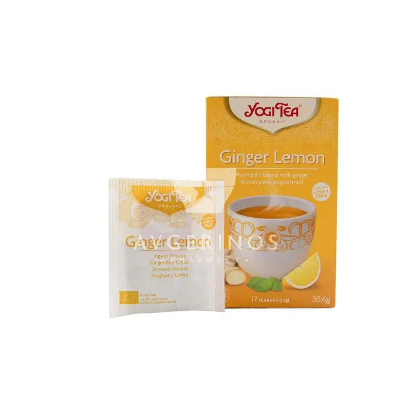 Τσάι με Τζίντζερ και Λεμόνι από την Yogi Tea στο eshop του Avgerinos Pharmacy