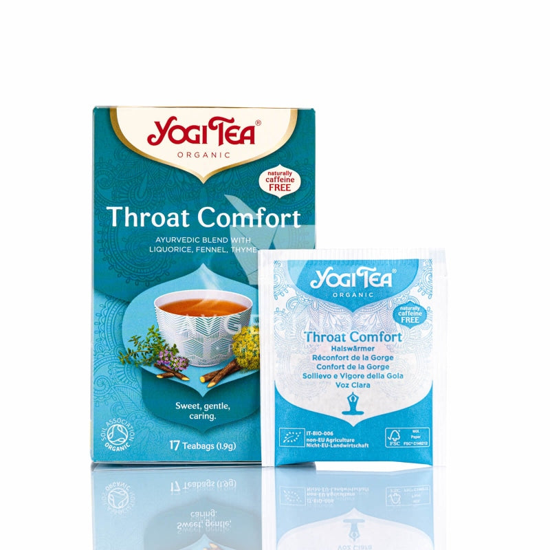 Τσάι Throat Comfort από την Yogi Tea στο eshop του Avgerinos Pharmacy