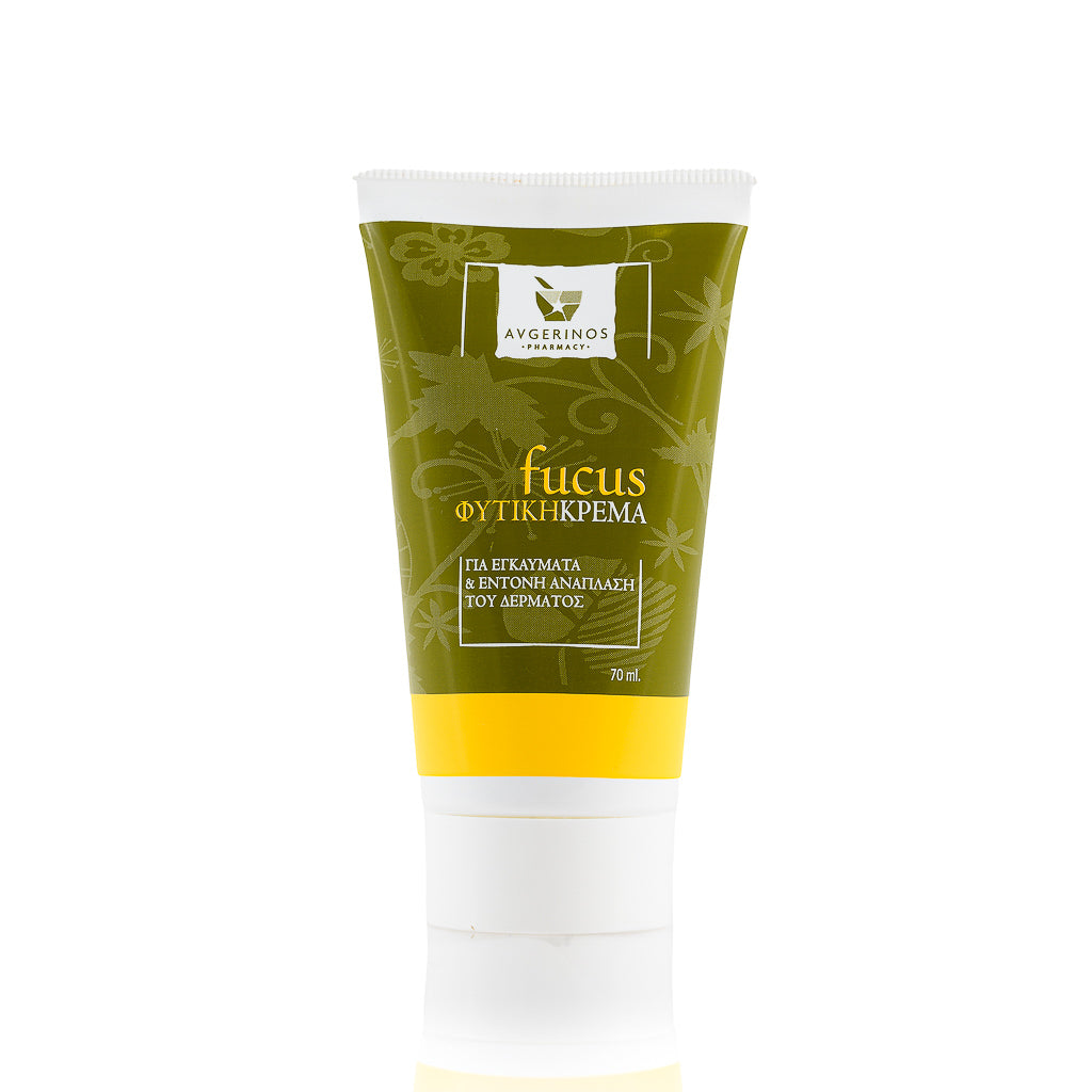 Σωληνάριο με φυτική θεραπευτική κρέμα Fucus από το εργαστήριο του φαρμακείου Αυγερινός