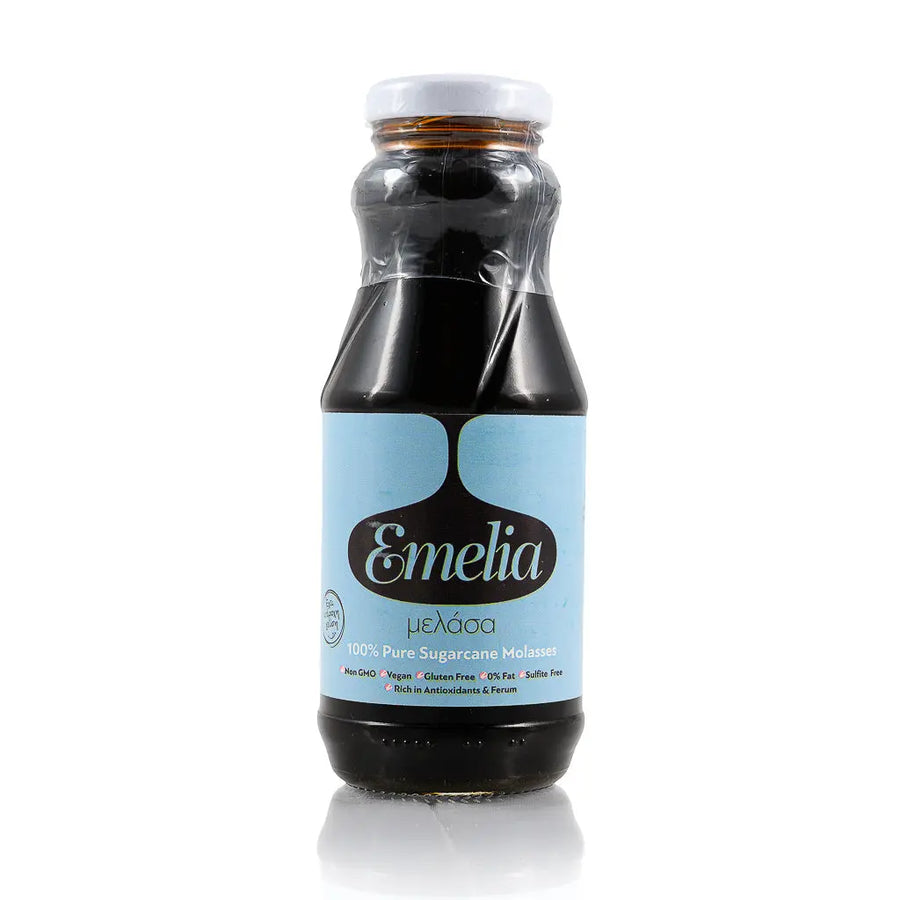 Γυάλινο μπουκάλι με Μελάσσα από την Emelia στο eshop του φαρμακείου Avgerinos Pharmacy
