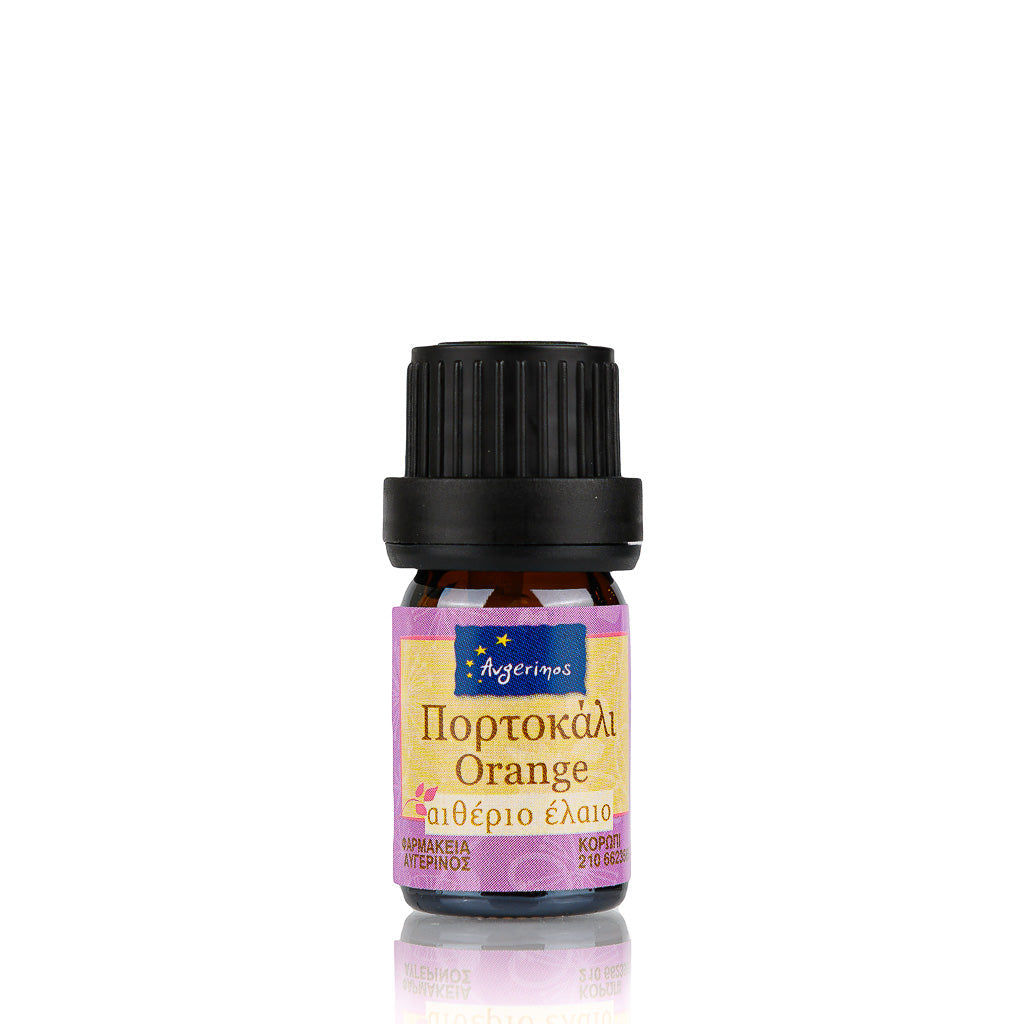 Μπουκαλάκι με Αιθέριο Έλαιο Πορτοκάλι απο το εργαστήριο αρωματοθεραπείας του Φαρμακείου Avgerinos Pharmacy