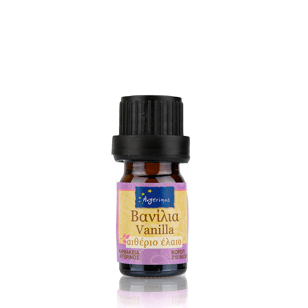 Μπουκαλάκι με Αιθέριο Έλαιο Βανίλια απο το εργαστήριο αρωματοθεραπείας του Φαρμακείου Avgerinos Pharmacy